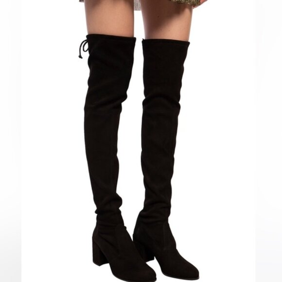 Stuart Weitzman Over the Knee Boots Black Size 6 - Picture 2 of 5